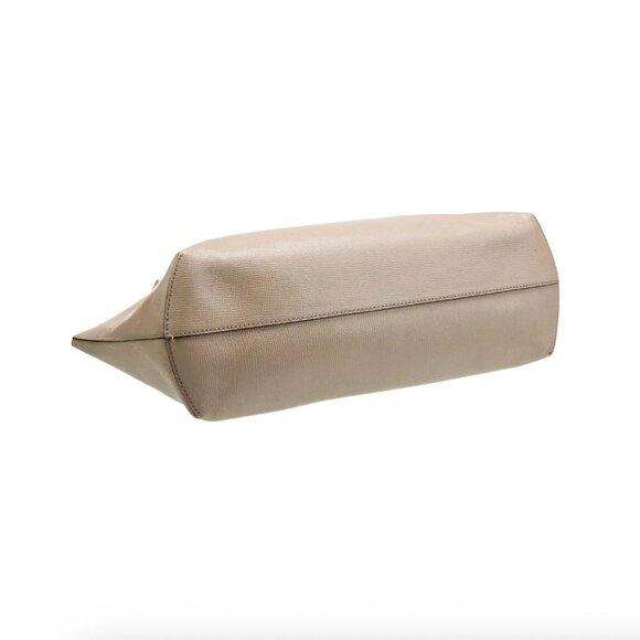 FENDI Vienna Leather Logo Shopping Tote w/Zippered Pouch - Picture 5 of 15